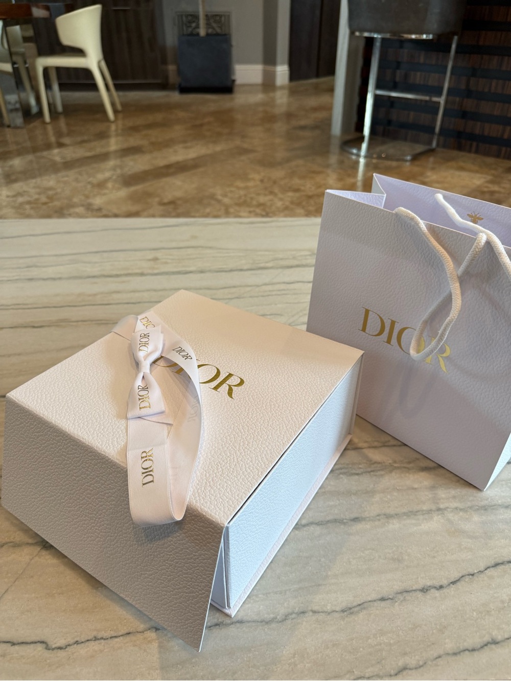 Dior Gift Box, Shopping Bag, Ribbon, Pouch, Tissue